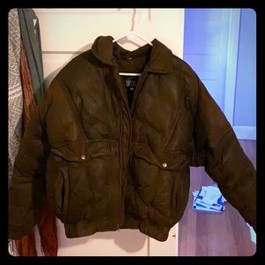 Robert Comstock Leather Pilot Coat